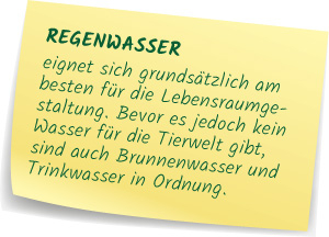 Postit Regenwasser