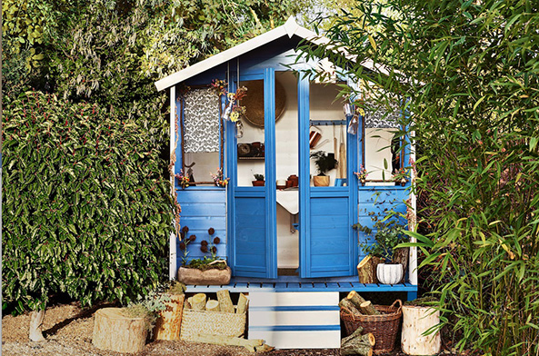 Consolan Gartenhaus blau