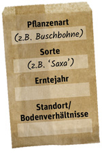 Saatgutbörse - Samentüte