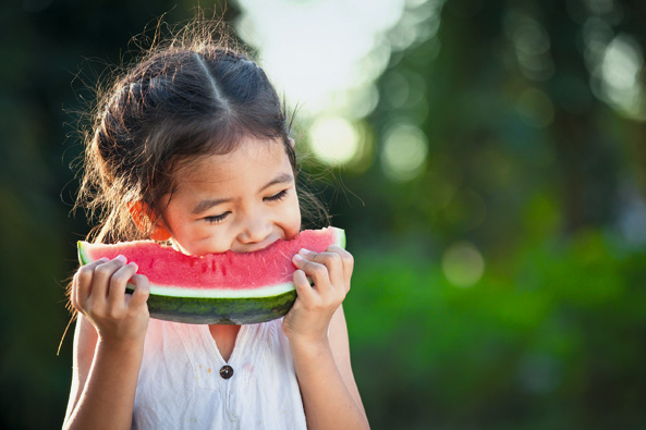 Wassermelonen aus dem Garten