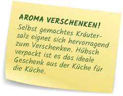Kräutersalz als Geschenk