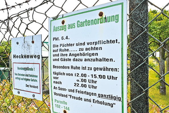 Gartenordnung