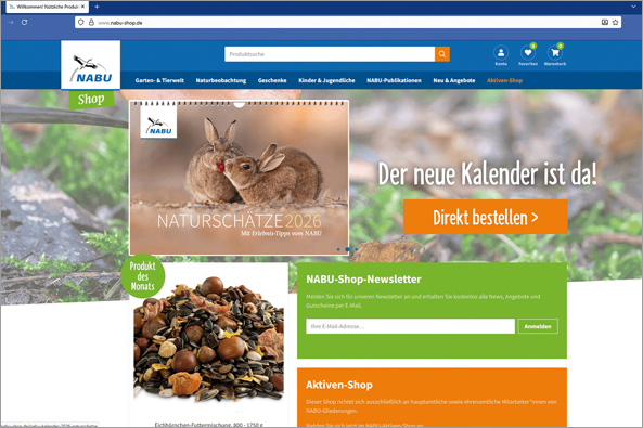 Natur Shop des NABU Natur Shop des NABU