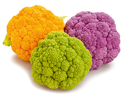 Farbenfroher Blumenkohl