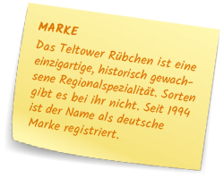 Die Marke Teltower Rübchen
