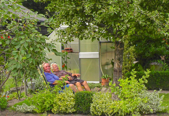 Zeit für Ruhepausen im Garten