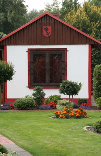 Grüner Rasen