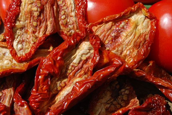 Getrocknete Tomaten aus dem Backofen