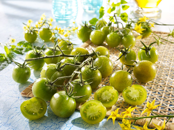 Grünfrüchtige Cherry-Tomate