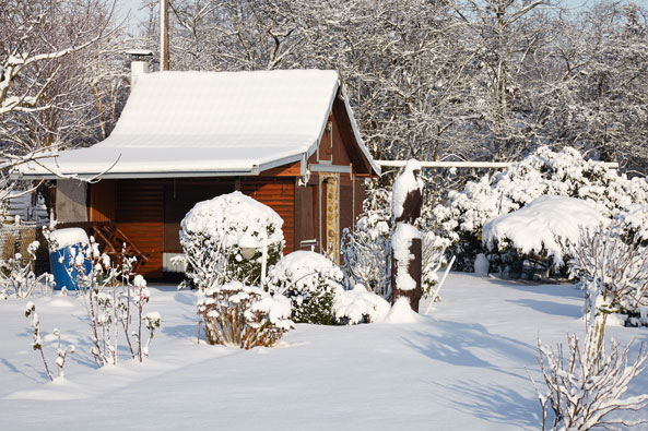 Die Laube winterfest machen