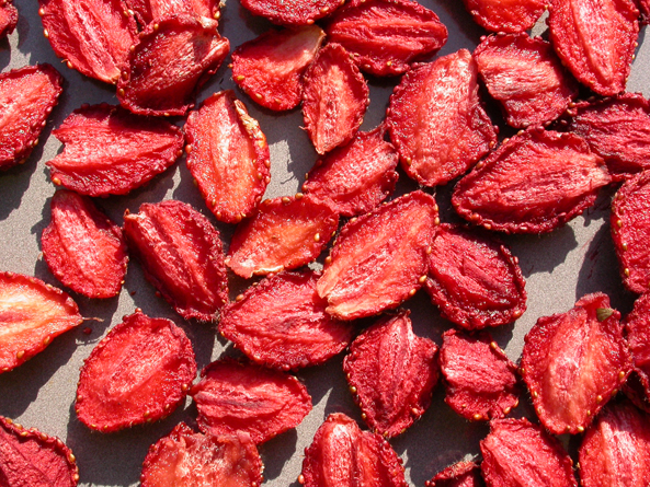 Erdbeeren als Dörrobst