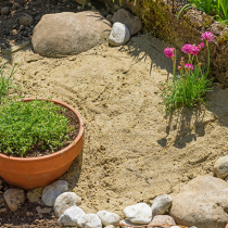 Bauen Sie eine Sandburg